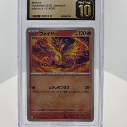 Japanese Pokémon, Moltres, CGC Pristine 10