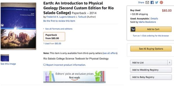 Earth Intro To Geology 9781269137782 Books Magazines In Mesa AZ Earth Intro To Geology 9781269137782 Books Magazines In Mesa AZ