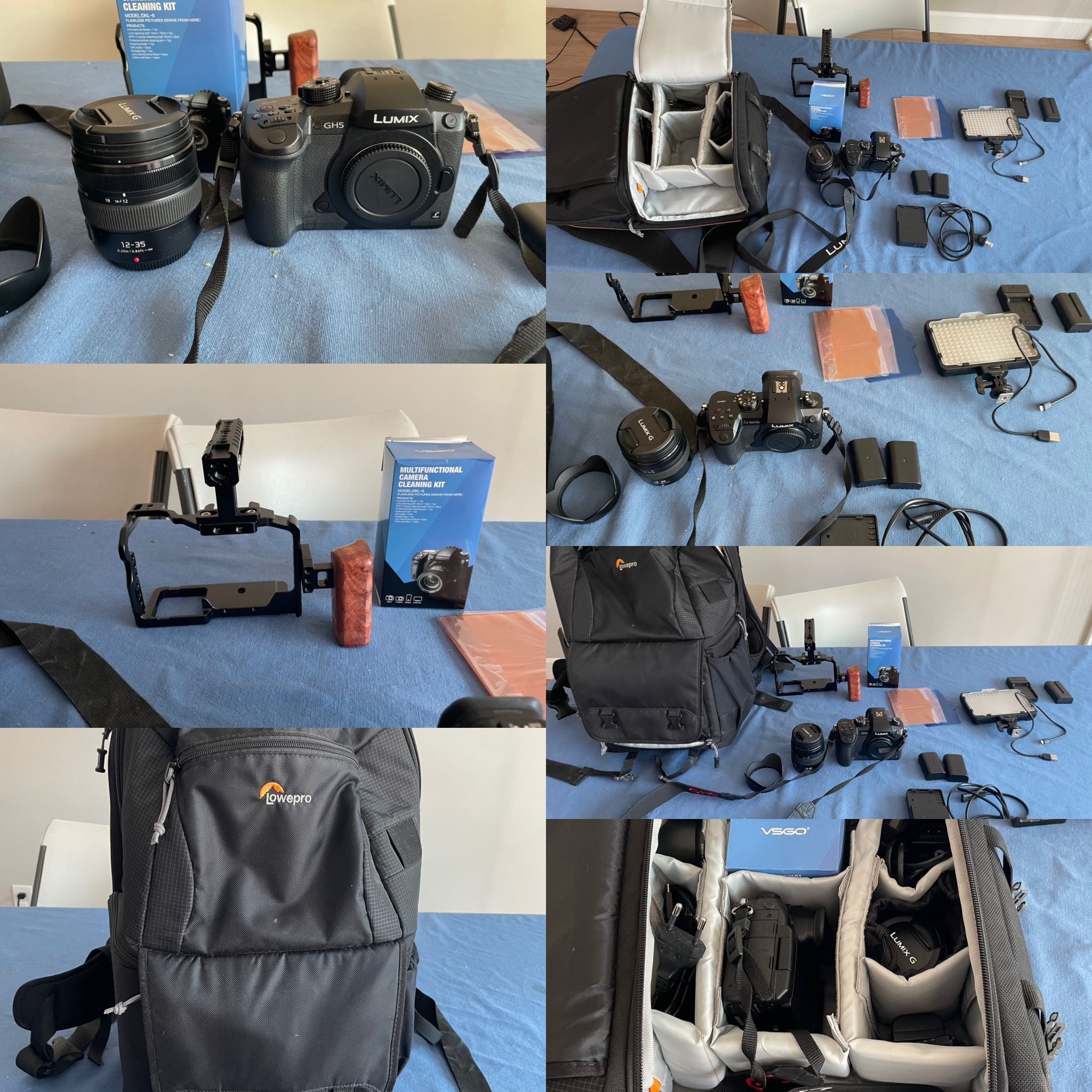Panasonic GH-5 DSLR Camera W/ 12-35 Lens and Accessories