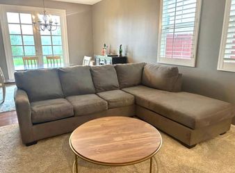Ashley HomeStores Light Gray 107” by 82” 2pc Zella Sectional Sofa