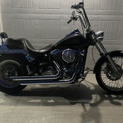 2004 Harley Black Softail Fxst, 95ci, Cams, Heads