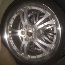 Only 3 17in rims (velocity wheels)