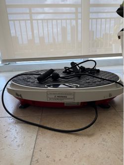 Vibration Plate Exercise Machine- Great Conditions - Includes Resistance Bands