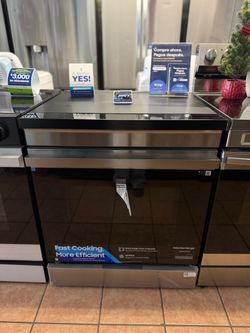 Samsung Bespoke 30 in. 6.3 cu. ft. 4-Burner Element Smart Slide-In Induction Stove Stainless Steel