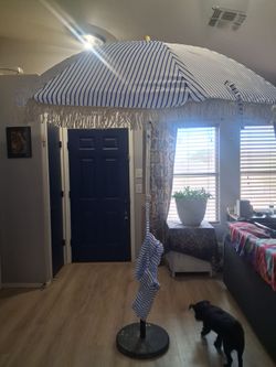 Pin strip umbrella