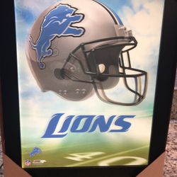 Detroit Lions NFL 3D LED Collector Frame Sign