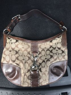 Authentic Brown and Tan Coach Purse