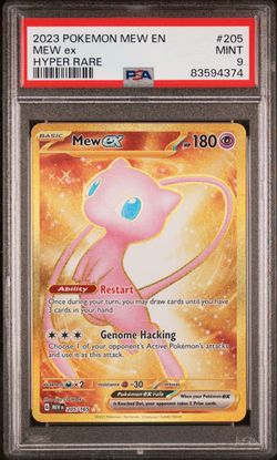 2023 Pokemon 151 Gold Mew Ex Full Art PSA 9