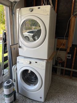 Whirlpool Duet Washer & Dryer Set – Dryer Works / Washer As-Is – $220