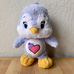 Photo 2016 Care Bears Plush Purple Cousins Cozy Heart Penguin 13” Stuffed Animal Toy