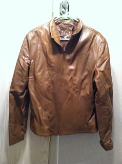 Ladies leather jacket. New