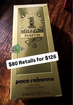 Original. Paco Rabanne 1 Million Parfum 3.4 oz