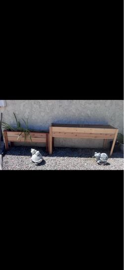 Wooden Raised Garden Planter Beds Set of 2