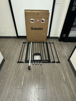 $35 #PAL114 (36” Tall X 30-41” Wide) Babelio Safety Gate With Extra Cate Door For Baby Or Dog