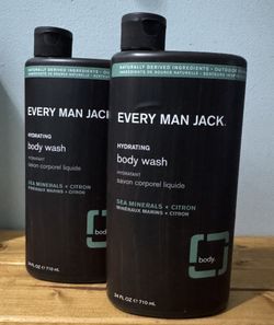 Every Man Jack Hydrating Body Wash Sea Minerals + Citron 24oz - 2ct