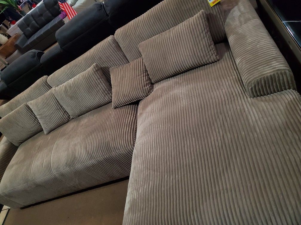 Corduroy Beige Couch