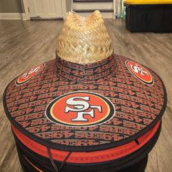 San Francisco 49ers  Straw Hat Sombrero Cap Beach Festival Pool Summer Sports tools Lawn Party Gorra 