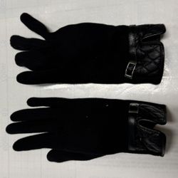 women’s mixed-media touchscreen gloves