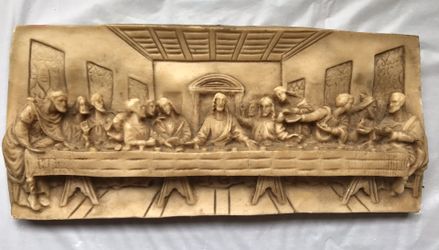 Last supper art 4 inc tall and 9 inc wide