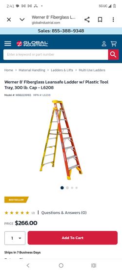 werner lean safe 8 foot ladder