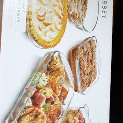 Libbey 6 pc glass bake set- brand new in box