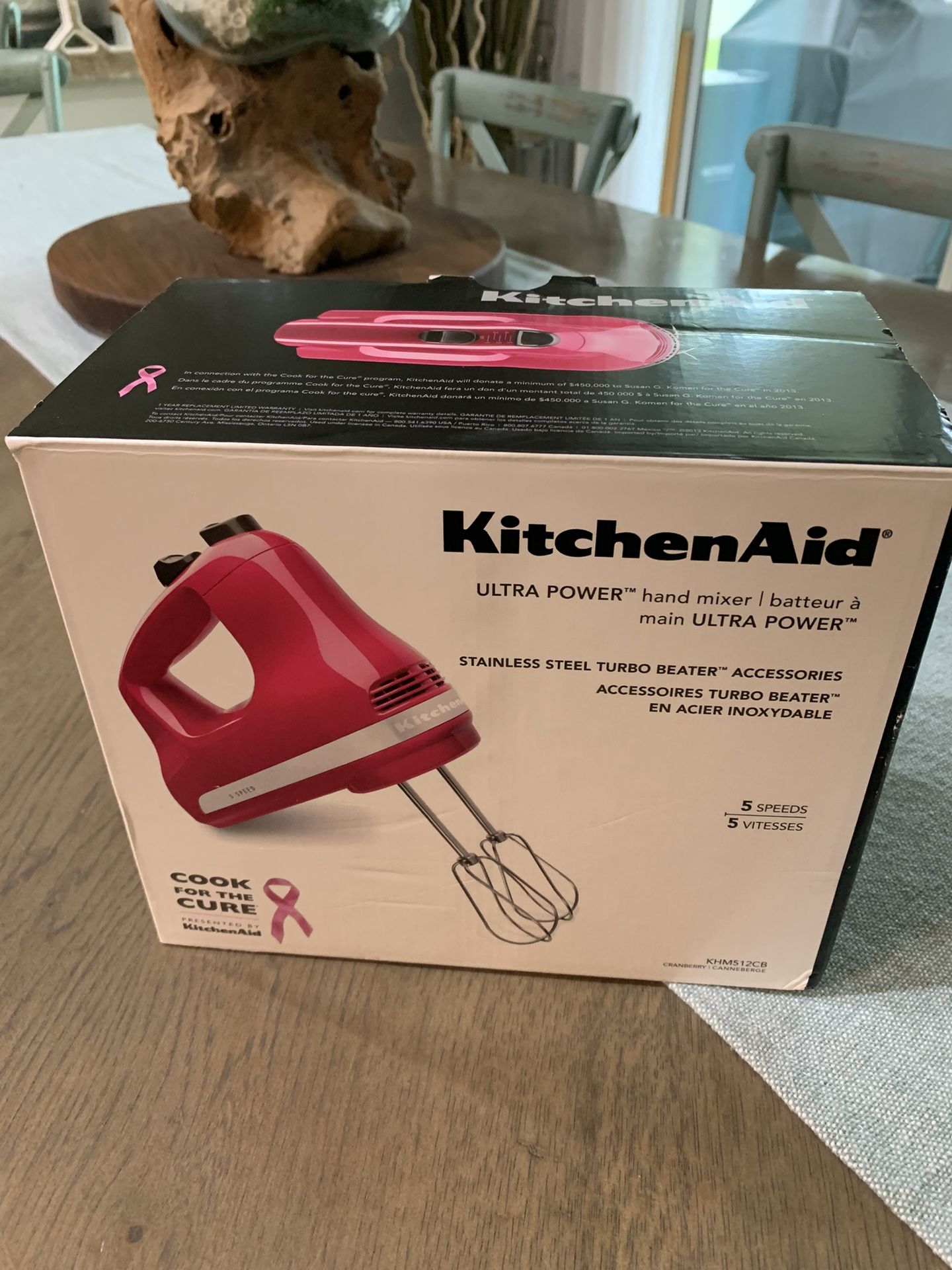 Breast Cancer Pink Hand Mixer