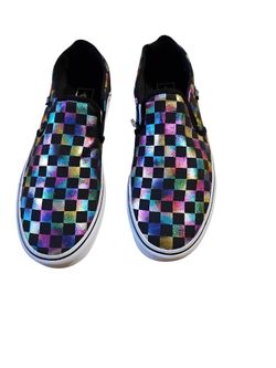 New Vans Off The Wall Iridescent Sneakers Women's Sz 11