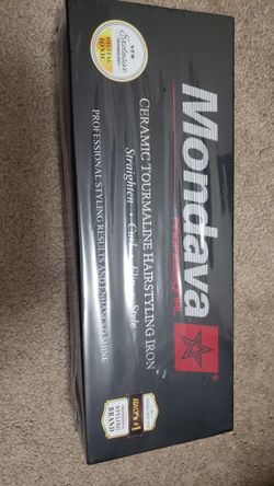 Professional Ceramic Tourmaline Flat Iron Hair Straightener - Dual Volta