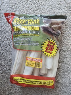 Dog chew (American beef hide)