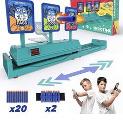 Moving Target for Nerf Toys, Running Tri-Strike Digital Electronic Targets for Shooting Practice Ideal Gift Toy for Kids Boys & Girls