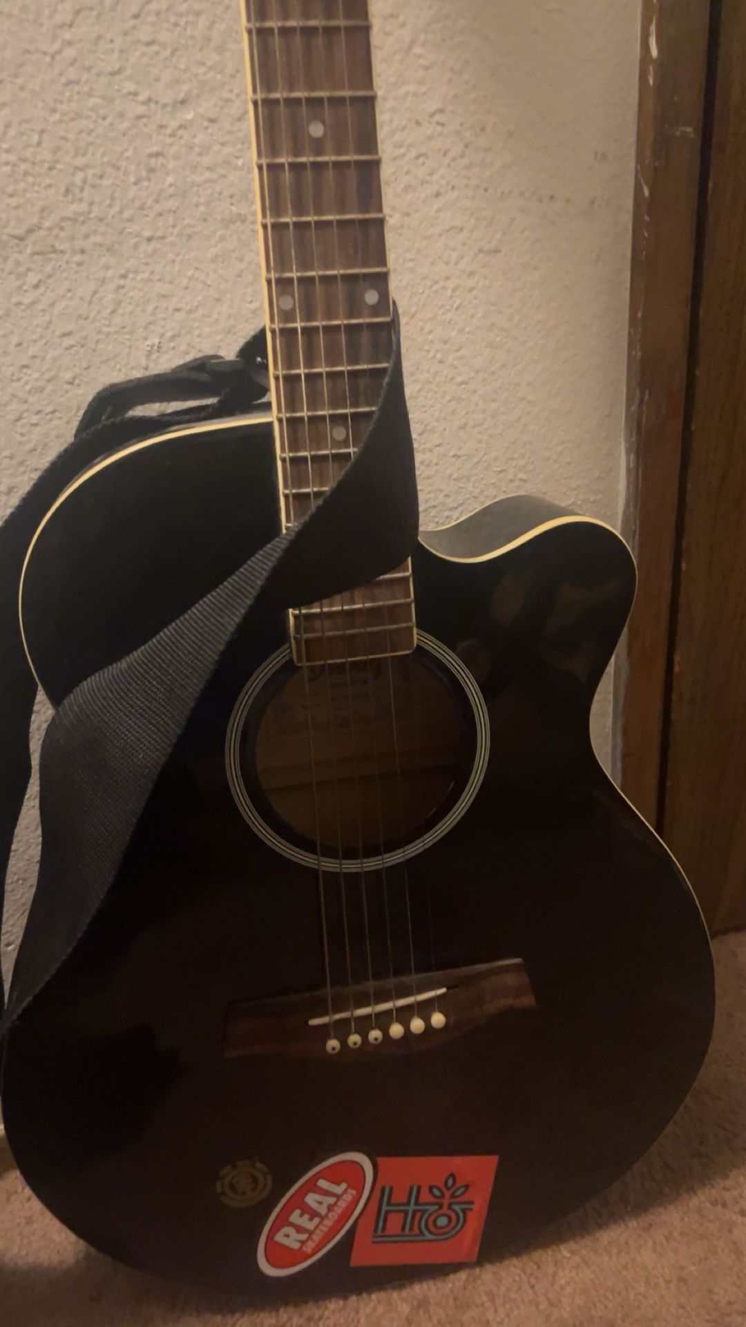 Black Acoustic Ibanez Guitar *send Offers* Serious Buyers Only!