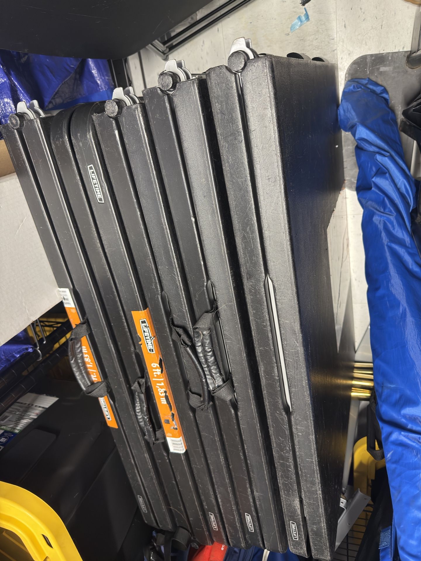 Folding Black Tables