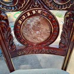 Antique Marble Back Chair