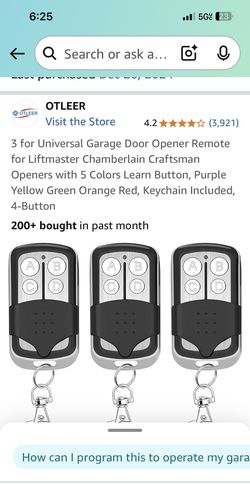 Universal Garage Door Opener 