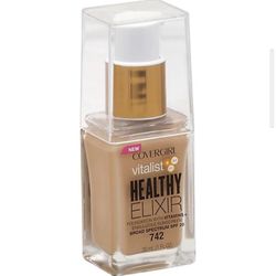 COVERGIRL Vitalist Healthy Elixir Foundation, 720 Creamy Natural And 742 Medium Beige 30ml(1 FL OZ)