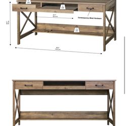 Desk With Filing 