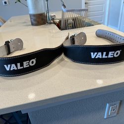 Two 4” Leather Back Support Belts Size M 