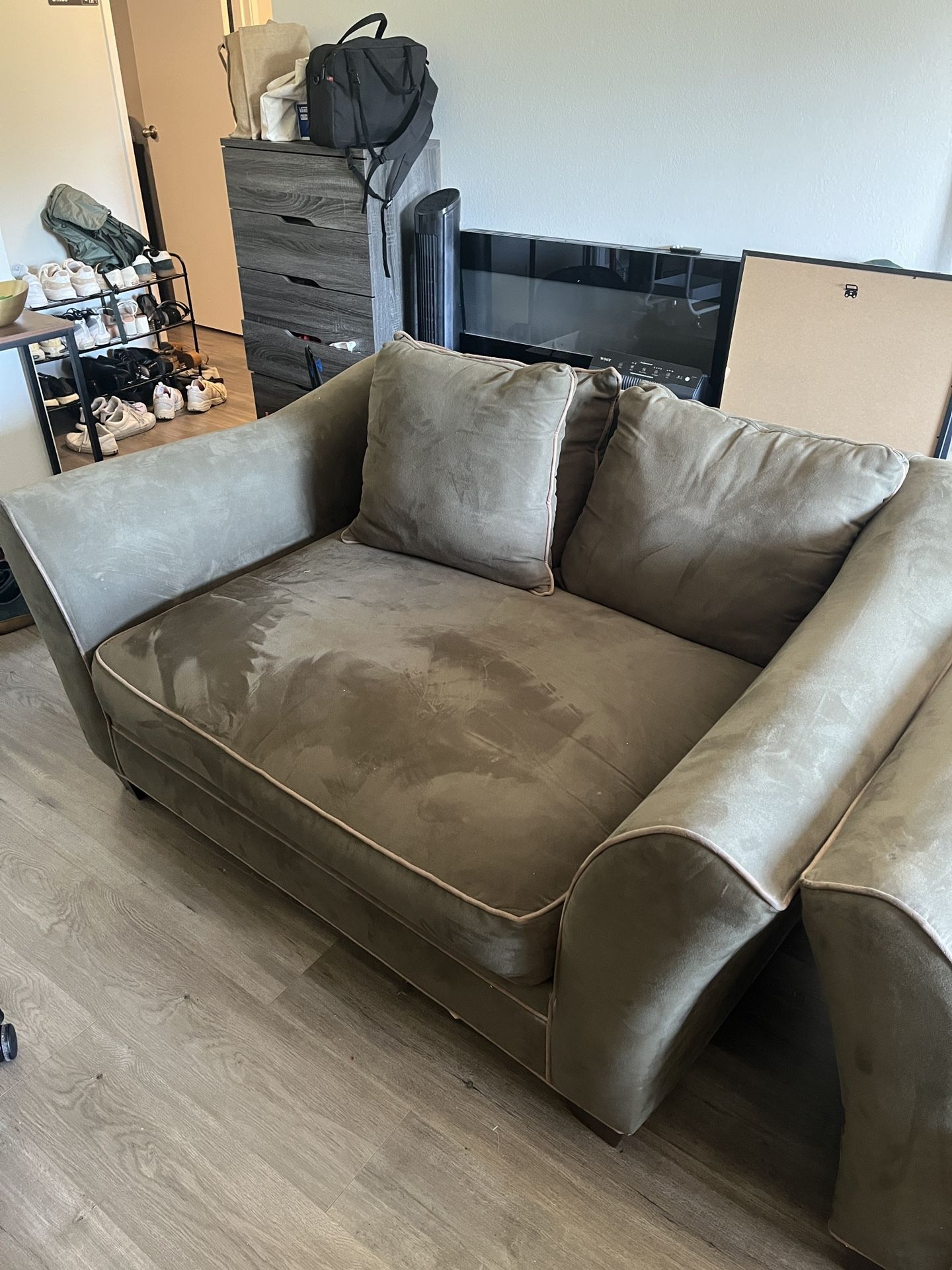 Couch And Footrest