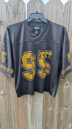 H&M Black Mesh Football Jersey #95