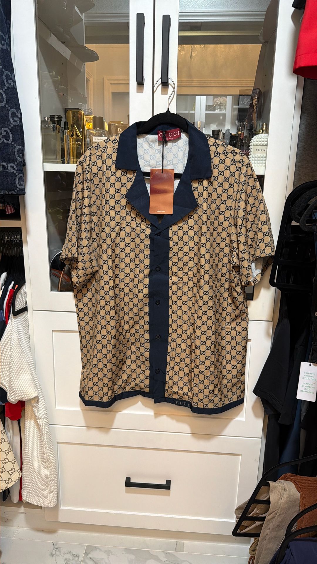 Gucci Shirt XL Men Button Up