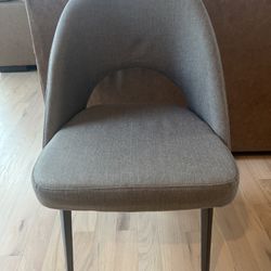 2 Taupe Chairs