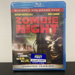 Zombie Night Unrated Blu Ray DVD Combo Pack NEW SEALED Horror Daryl Hannah 2013