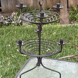 Metal 2-tier 6 Candle Stand
