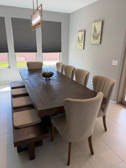 Dining room table and chairs