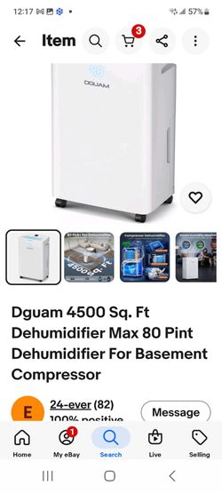 Dehumidifier 4500 sf