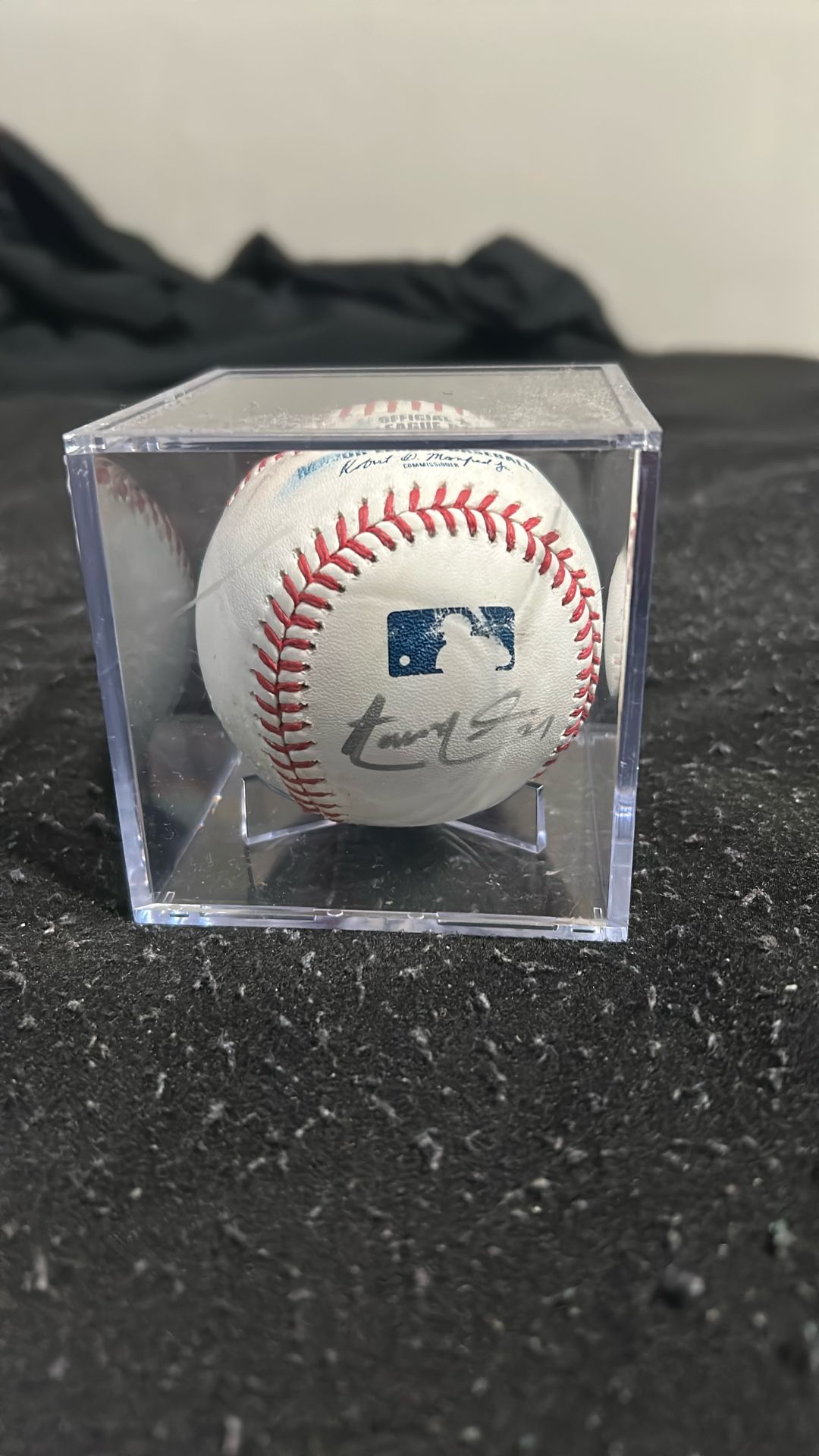 Baseball Signed By Aaron Nola #27 & Cole Hamels 2009 NL Championship ring