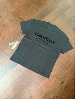 Authentic ✅ Fear of God Essentials Black Stretch Limo T-Shirt