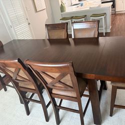 Rooms Togo dining room table with 6 chairs solids wood