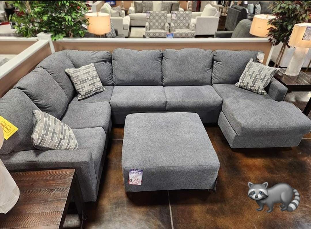 Edenfield Sectional Sofa Couch With OTTOMAN Finance and Delivery