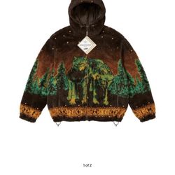 Size S Brown Supreme X B.B Simon Wolf Fleece